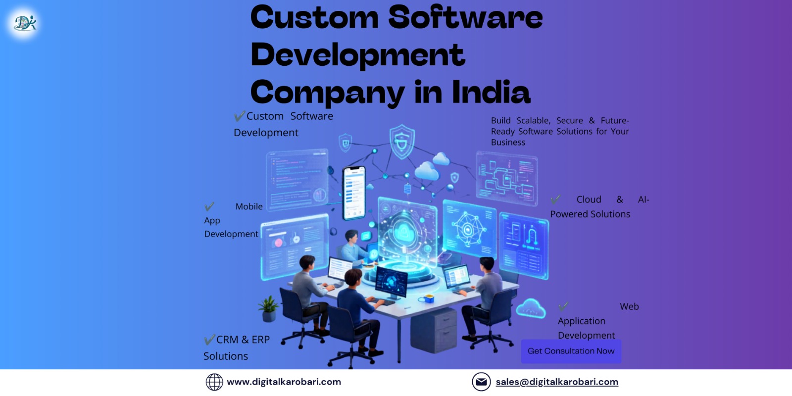 Custom Software Development Company in India – Digital Karobari