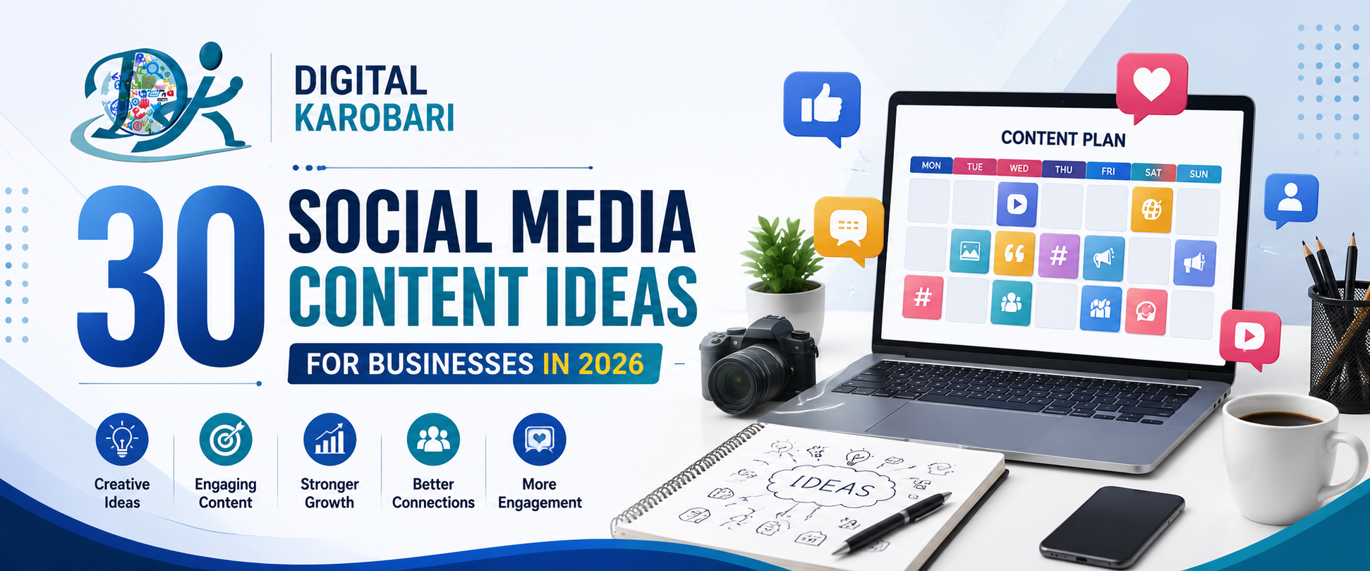 30 Social Media Content Ideas for Businesses in 2026