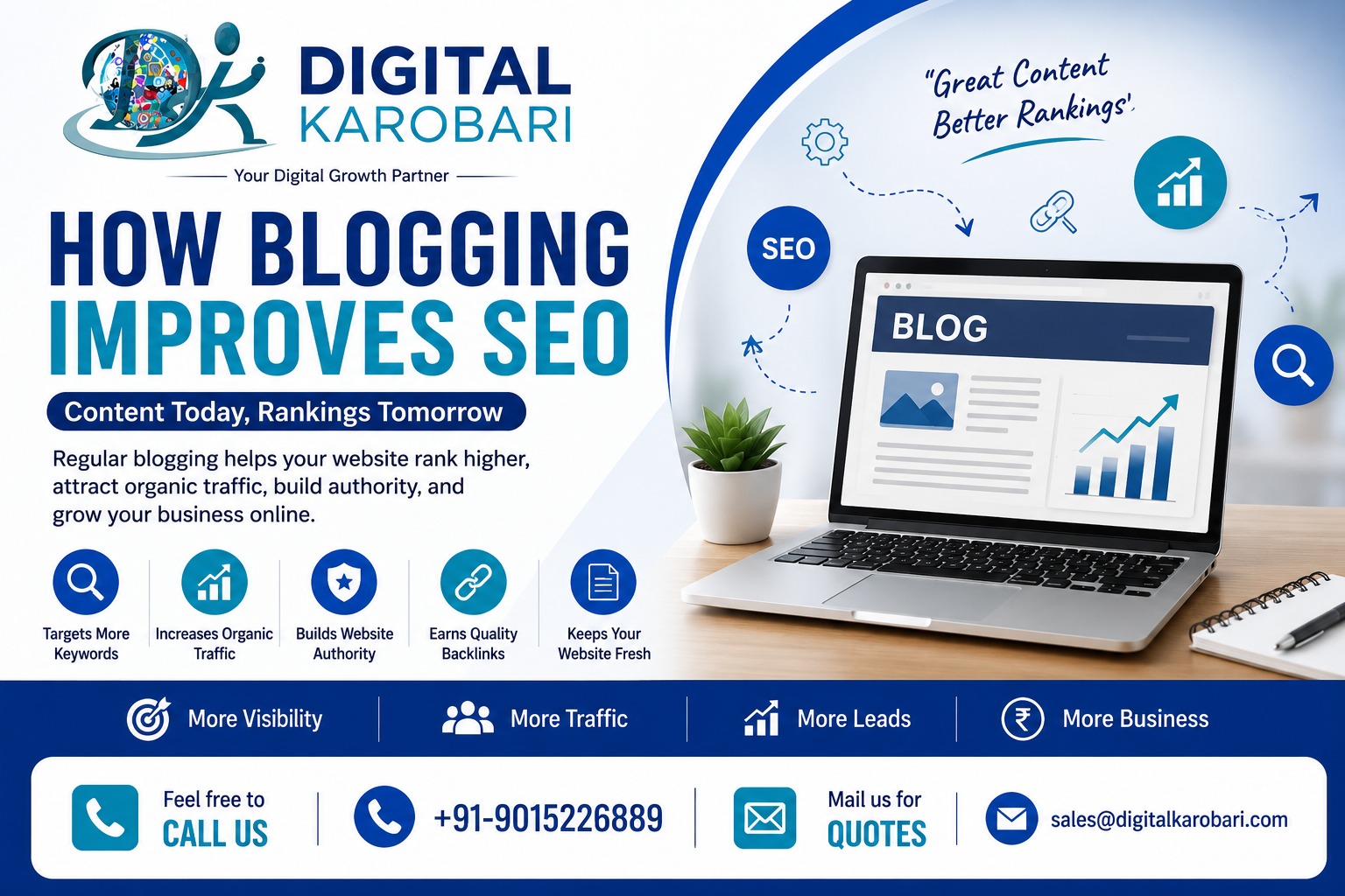 How Blogging Improves SEO and Helps Your Business Grow Online