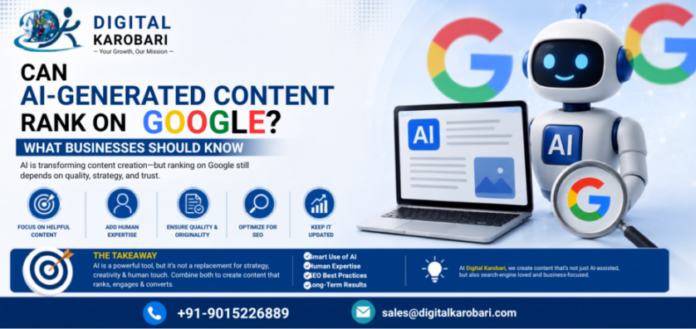 Can AI-Generated Content Rank on Google? What Businesses Should Know